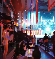 Écran de projection en maille holographique 3D en polyester, projection avant/arrière, portable, grand écran publicitaire pour scène