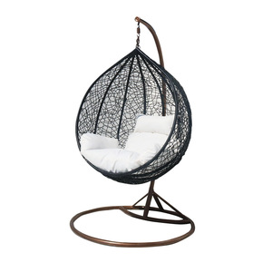 Silla de huevo plegable moderna con soporte de Metal, hamaca de jardín personalizable, <span class=keywords><strong>Columpio</strong></span> de mimbre para exteriores, patio, <span class=keywords><strong>Parque</strong></span> - Product Image 2