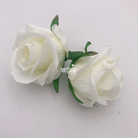 Hot Sale Factory Promotion Blumen kopf Seide Rose Blumen köpfe für Hochzeits blumen Wand