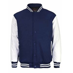 Chaqueta Universitaria de Béisbol Personalizada PIHA SPORTS para Hombre, Chaqueta Bomber de Lana con Letras, Chaqueta Varsity con Mangas de Cuero Genuino - Product Image 1