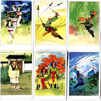 Jeu de cartes de tarot classiques chinoises avec motifs de mythologie chinoise et de Rider-Waite, en papier, pour débutants, jetons de poker