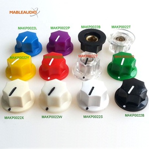 MAKP0022 20X11.5mm 9F Metal Inserir Plástico Rodada Potenciômetro Guitar Knob Acessórios Eletrônicos Essencial - Product Image 2
