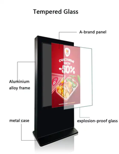 2024 đầy đủ sexy video kỹ thuật số biển hiển thị hai mặt ngoài trời ánh sáng mặt trời-có thể đọc được màn hình <span class=keywords><strong>LCD</strong></span> màn hình tầng cài đặt - Product Image 5