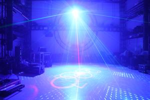 RGBW LED Proyector láser DJ disco Etapa Luz Control remoto Control de sonido Boda Fiesta de cumpleaños Led Disco Luz - Product Image 2