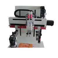 Impresora de Serigrafía Semiautomática de 4 Estaciones PS-2030PTR, Nueva, de 1 Color, para Impresión en Vidrio, con Mesa de Trabajo Rotatoria para Impresión de Etiquetas/Tarjetas