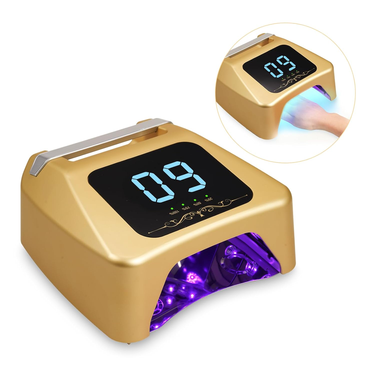 USA Best Seller IBelieve Cordless UV LED Nail Lamp 64w Rechargeable