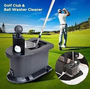 Nettoyeur de rainures de club de golf portable et durable en ABS avec brosse rétractable et pointe pour balles - Product Image 3