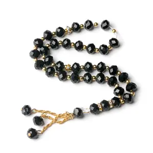Qiuhan OEM/ODM Muslim Rosary 10mm Beads Crystal Round Stones Summer Colorful Beaded Bracelet