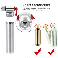 Pompe à vélo portable de haute qualité Offre Spéciale Mini modèle Presta Valve Type gonfleur CO2 avec filetage pour pneu