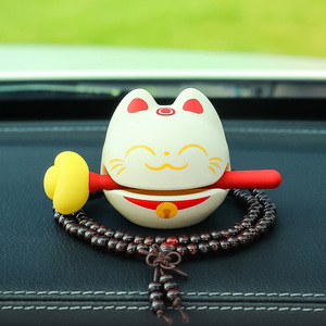รุ่ยเจีย ตุ๊กตาแมวติดรถยนต์ พลาสติก ของตกแต่งการ์ตูน สำหรับตกแต่งคอนโซลรถยนต์ - Product Image 4