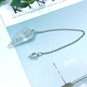 เพนดูลัมคริสตัลพลังงานธรรมชาติทำมือขายส่ง หลายสี สำหรับการทำสมาธิและตกแต่งบ้าน - Product Image 5