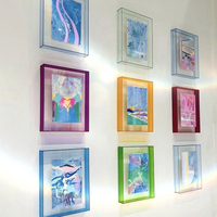 Plaque en acrylique sur mesure - Boîte de rangement cubique transparente colorée - Épaisseur 2-300 mm - Marque Shangbao pour objets de collection et maison