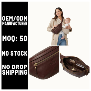 <span class=keywords><strong>Bolsa</strong></span> de Maternidad de Cuero Marrón Oscuro, Elegante y de Alta Calidad, <span class=keywords><strong>para</strong></span> Bebés, Niños y Niñas, Marca OEM - Product Image 1