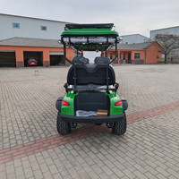 Voiturette de golf électrique économique 10 places, capacité maximale, avec éclairage LED pour attraction touristique, livraison rapide