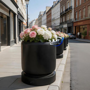 Macetas Circulares Grandes de Fibra de Vidrio Resistentes a la Intemperie para Plantar Árboles, para Uso Comercial y en Jardines Domésticos - Product Image 5