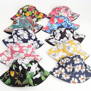 Sombrero de Pescador Floral para Mujer, Protección Solar para Playa, Verano, Lona de Poliéster, Gorra Moderna para Exteriores - Product Image 3