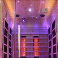 Sauna infrarouge électrique médical à spectre complet pour 2 personnes, faible EMF, cabine de désintoxication et de bien-être, à vendre
