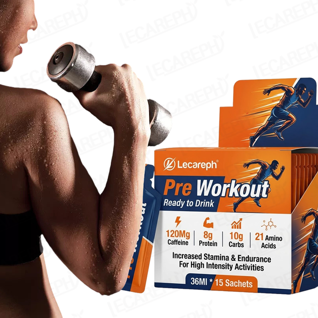 Oem Wholesale 36Ml Portable Sachets Pre-Workout Shots Single Packet Energy Drink Supplement for Men & Women