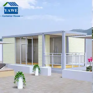 40ft phẳng gói container nhà mô-đun nhà hàng Tòa nhà prefab vận chuyển container nhà