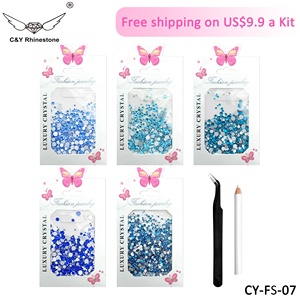 Cristales de Vidrio para Decoración de Uñas, Diseño Plano, Pedrería de Fantasía para Uñas, <span class=keywords><strong>Cristal</strong></span> para Uñas, Envío Gratuito, Venta al por Mayor - Product Image 4