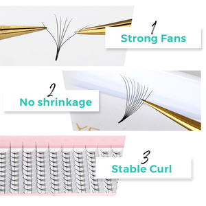 SP Lông Mi Tự Nhiên Màu Đen Cnhọn Cơ Sở Premade Khối Lượng Người hâm mộ Lash Mở Rộng 3D 6D12D Premade Khối Lượng Người hâm mộ Lash Mở Rộng Khay - Product Image 5