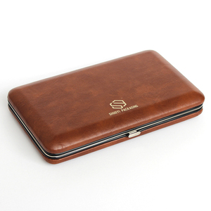 Hộp Đóng Gói Xì Gà Bằng Da Thật Chất Lượng Cao Xách Tay Thủ Công Tùy Chỉnh Hộp Giữ Ẩm Bằng Da Thật - Product Image 5