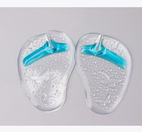 Coussinets de protection pour l'avant-pied à motif papillon pour tongs, coussinets en gel transparents, doux, absorbant les chocs et antidérapants