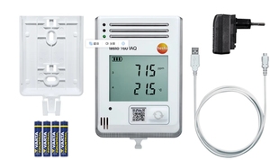 เครื่องบันทึกข้อมูลไร้สาย Testo 160 IAQ ตรวจสอบและบันทึกอุณหภูมิ ความชื้น คาร์บอนไดออกไซด์ และคุณภาพอากาศ - Product Image 4