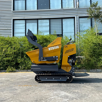 Chinesische Benzin-Raupendumper-Fabrik: Mini-Dumper-LKW mit Selbstladung, Hydraulischer Mini-Garten-Dumper mit Benzinmotor