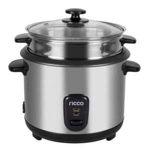 Nồi cơm điện gia dụng Tính năng giữ ấm tự động Thép không gỉ Nhôm Lớp phủ chống dính Thiết kế hình trụ thẳng - Product Image 6