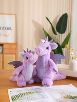 Peluche dinosaure ailé tendance et mignonne, en coton PP doux, jouet dragon rembourré, cadeau animal adorable pour la décoration du canapé et de la chambre