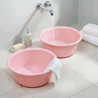 Bassin de lavage des pieds rond épaissi multi-tailles couleur bonbon pour usage domestique