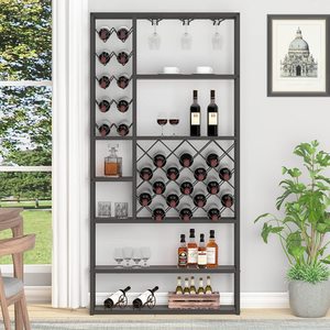 Étagère à vin personnalisable, présentoir, meuble à vin, rangement pour bar, étagère sur pied, idéal pour les cuisines et les salles à manger - Product Image 1