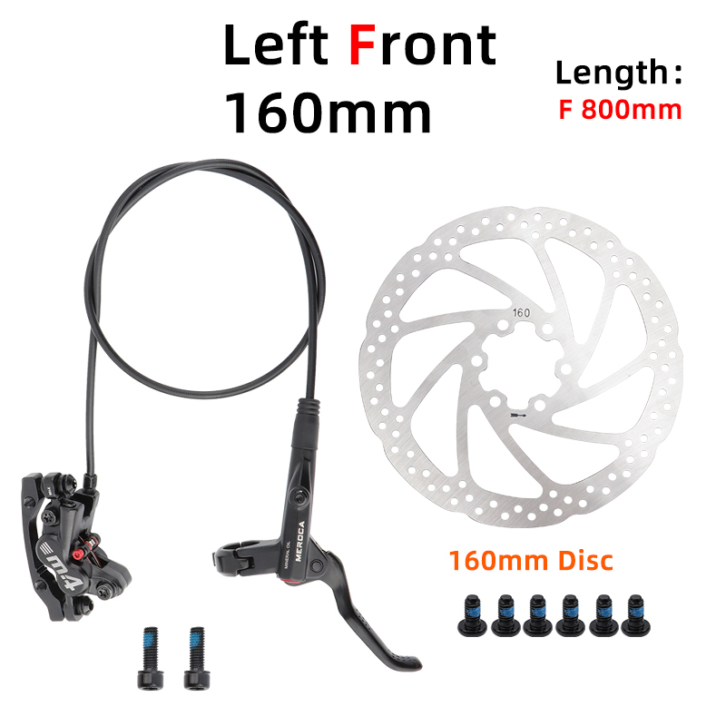Black Left Front with 160mm disc