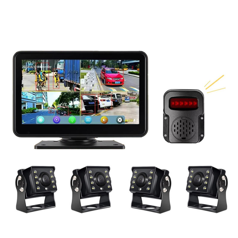 New AI Vehicles and Pedestrians Detection 7 Inch 4 Channels Monitor ...