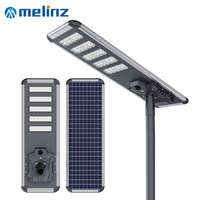 Lampu Jalan Luar Ruangan Tahan Air IP67 Aluminium 150W-300W Sensor Radar LED Panel Surya Kontrol Jarak Jauh Bodi Lampu Paduan Aluminium