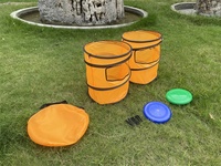 Jouets de plage d'extérieur pour l'arrière-cour Cible pliante Portable Jeu de disque volant Yard pong Pop up pliable Jeu de seau de lancer de cible
