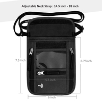 Dompet Leher Ultra Tipis Ringan Modis Bahan Poliester 4 Inci untuk Perjalanan, Hiasan Rantai, Logo Kustom, Portabel, Anti RFID