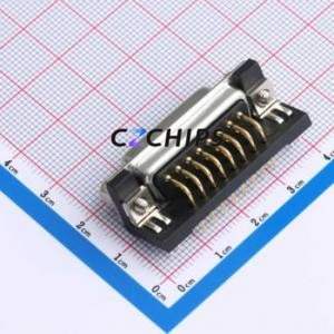 X0315FC2B2 D-Sub/VGA Connector Bent Lead Through Hole Connector Standard D-Sub Female 15P Right Angle Insert - Product Image 2