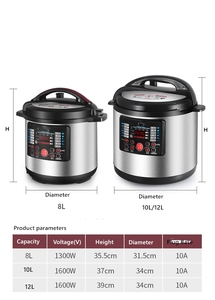 <span class=keywords><strong>Olla</strong></span> <span class=keywords><strong>a</strong></span> presión eléctrica multifunción China6 8 10 12L con pantalla LED para uso doméstico y de cocina de Hotel <span class=keywords><strong>en</strong></span> venta - Product Image 5