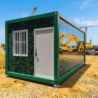 Unité de stockage moderne modulaire portable en acier de 20 pieds à haute capacité, conteneur démontable en kit, bureau ou bâtiment.