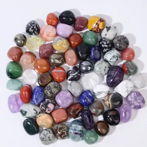 Natural Bulk Polished Quartz Mixed Materials Healing Stone Crystal Amethyst Rose Quartz Tumbled Stones