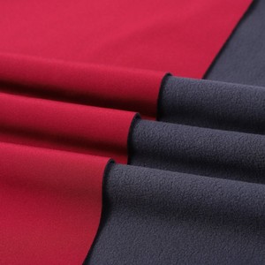 Tái Chế 100 Polyester Vỏ Mềm 4-Cách Loại Tơ Sống Không Thấm Nước Mùa Đông Kéo Dài Softshell Liên Kết Vải Áo Khoác Ngoài Trời Chất Liệu - Product Image 3