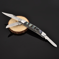 Couteau pliant en acier inoxydable 3Cr13, manche imitation bois de cerf, couteau multifonction pour la randonnée en montagne, usage domestique