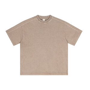 Camiseta de manga corta de retales lavada retro moda Primavera/Verano 2025 - Product Image 1
