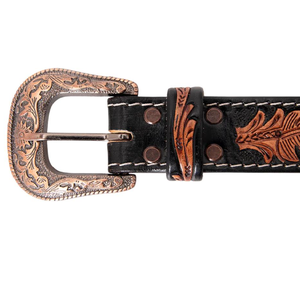 Gran oferta, personalizado, resistente, Occidental, a mano, con cuentas de grano completo, personalizado, piel de vaca, hebilla extraíble, Vintage, fábrica baja - Product Image 3