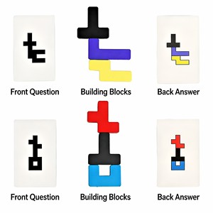Gioco di Equilibrio con Blocchi Ombreggiati, Gioco Educativo per Abilità Logiche e Motorie Fine - Product Image 3