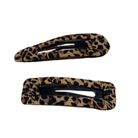 Nouveau design rétro imprimé léopard nuage gouttelette forme BB Clips Snap épingles à cheveux Barrettes accessoires pour femmes et filles