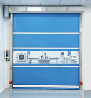 Porte d'atelier d'usine, porte à enroulement rapide en PVC, portes intérieures pré-montées, porte principale