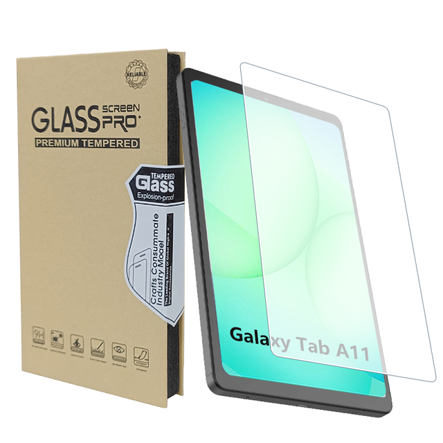 Luxury HD Clear 9H Ultra-Thin Full Coverage Anti-Scratch Tempered Glass Screen Protector for Samsung for Galaxy Tab A11 plus